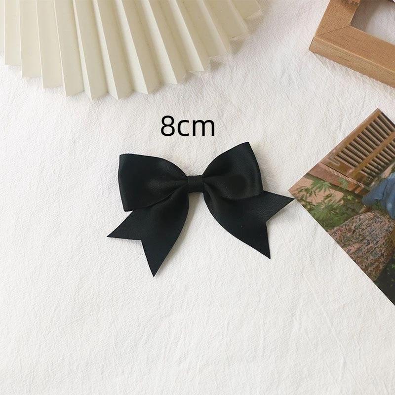 Black Bow Brooch With Ribbon And Safety Pin Simple Corsage Women'S Clothing Accessories Fashion Jewelry