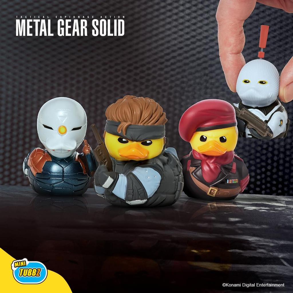 TUBBZ Metal Gear Solid Gray Fox Cosplay Rubber Duck Vinyl Figure Mini -