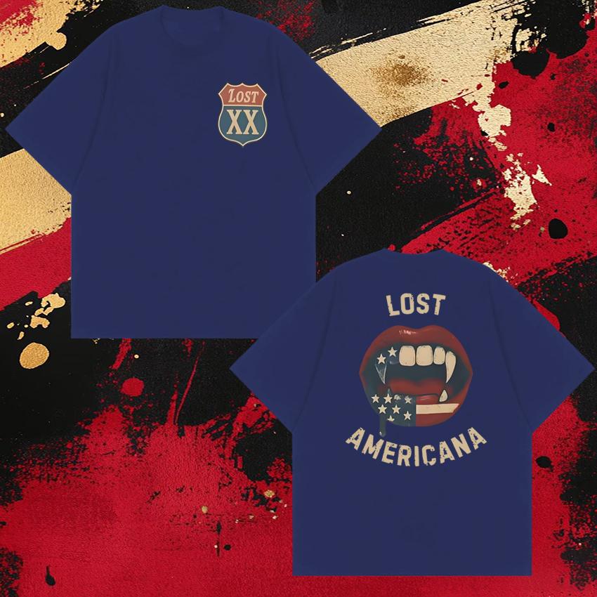 Hot Rapper MGK Lost Americana Tour 2026 Short Sleeve Tshirts New Unisex WOMEN Oversized Cotton T Shirt Unisex Fashion Trend Tops