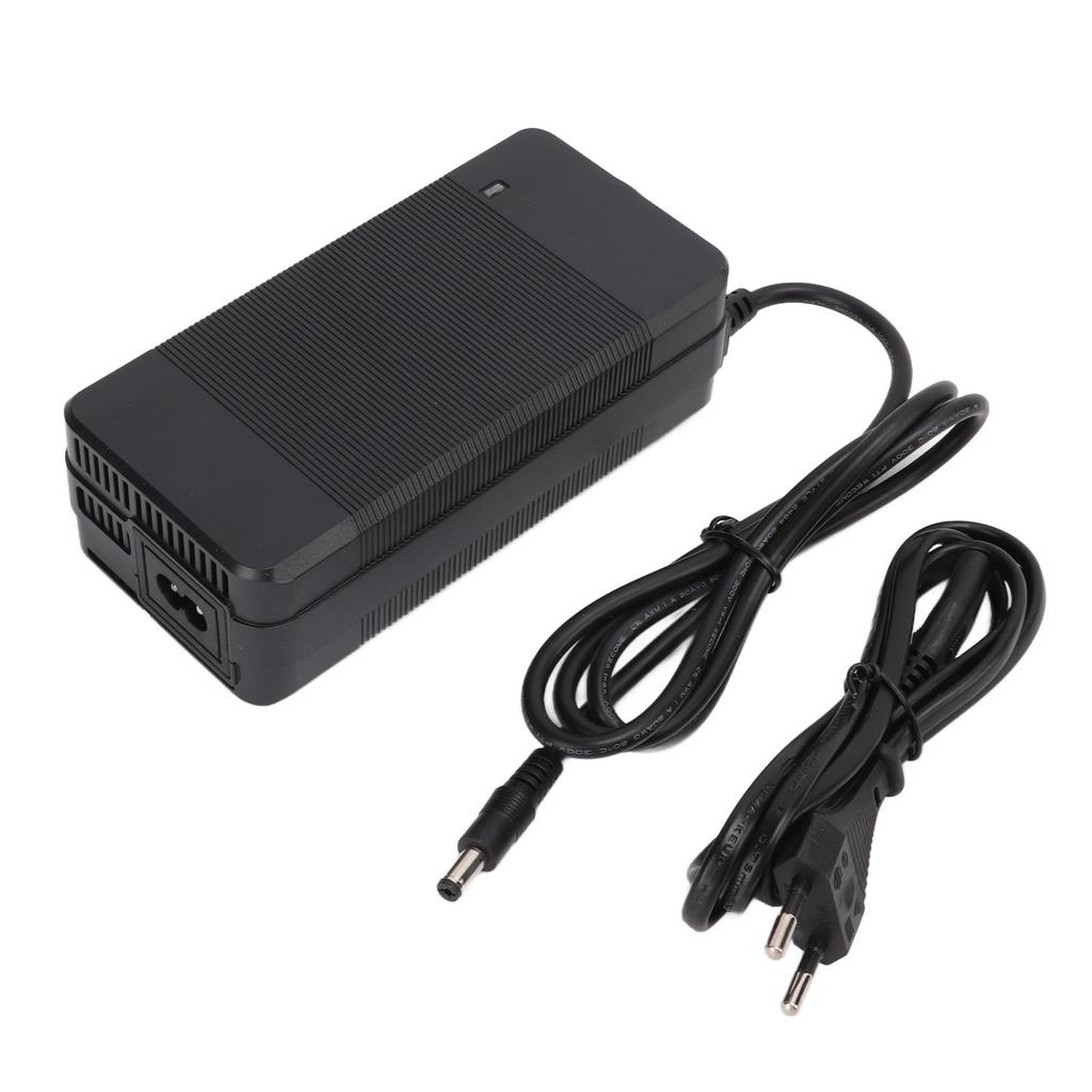 Adattatore di Alimentazione per Monopattino Elettrico 58.8V 2A Guscio Ignifugo Caricabatterie per Bicicletta Elettrica 100‑240V Spina UE