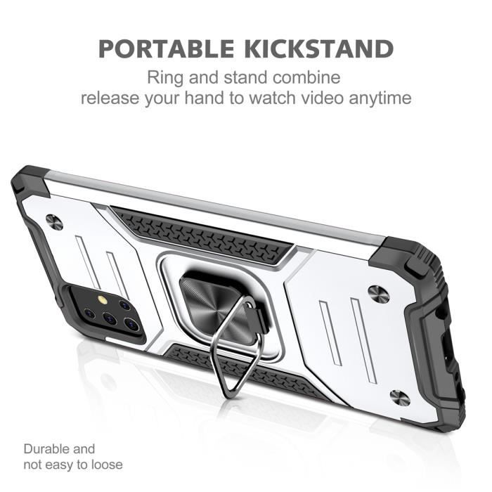 Case - Samsung - Galaxy A51 - Double Layer Reinforced - Shockproof - Ring Stand