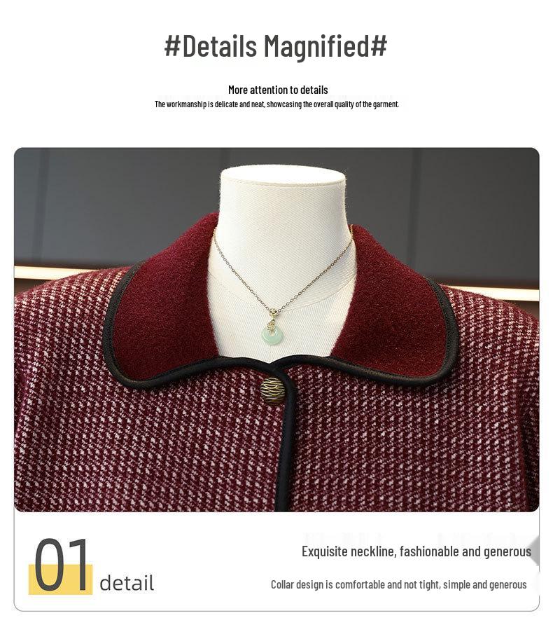 Mom's 2025 Autumn Fashion Knitted Cardigan for Mid-Aged & Elderly Women