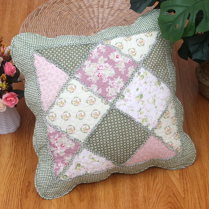 2pcs Cotton Quilted Backrest Cover Soft and Skin Friendly Sofa Cushion Cover Modern and Simple Breathable Backrest Without Core