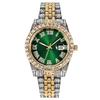 New Fashionable Full Diamond Men's Watch for Foreign Trade, Starry Sky Calendar, Quartz Interroom Gold Men's Steel Belt Watch