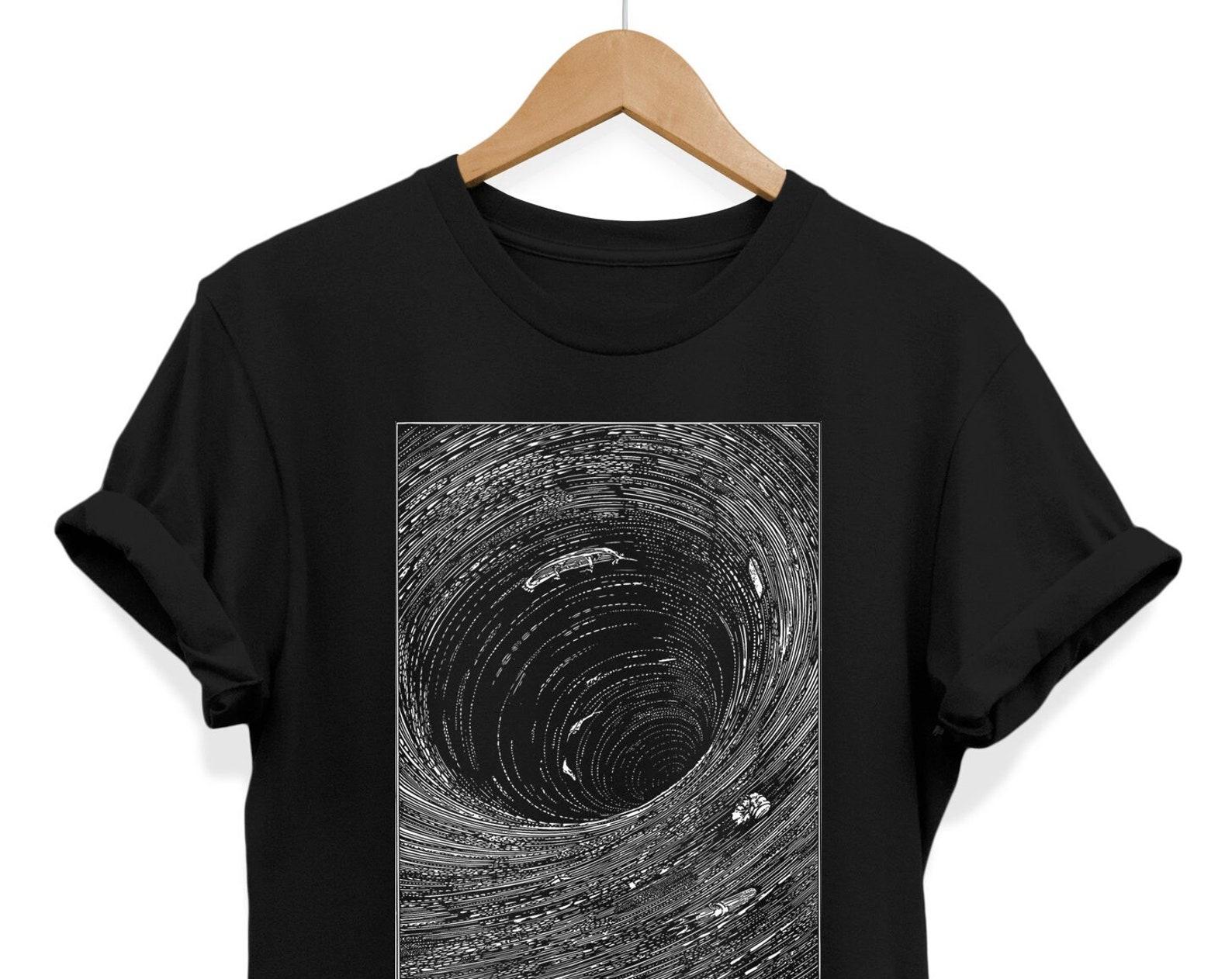 Minimalist Vortex Shirt: Abstract Grunge Graphic Tee 3XL
