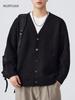Mu Yuan Unisex Single-Breasted Cardigan - Autumn/Winter Loose Knit Sweater
