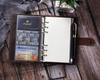 CEETOL A6 Size Personal Genuine Leather Notebook Original 3 Memo Card Business Office Graduation Retirement Job Offer Promotion Coffee Planner, Cover,