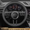 Ultra tenký prodyšný kožený potah na volant do auta pro Porsche Taycan Cayenne Cayman Macan Panamera Boxster 718 918 911 GTS
