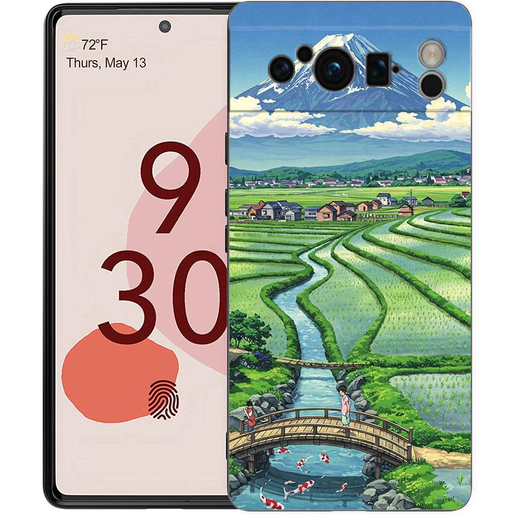 Landscape Japan Series Aestheticism Scenery Phone Case For Google Pixel 9 8 7 6 Pro XL 8A 6A 7A 5G Soft Shockproof TPU Cover