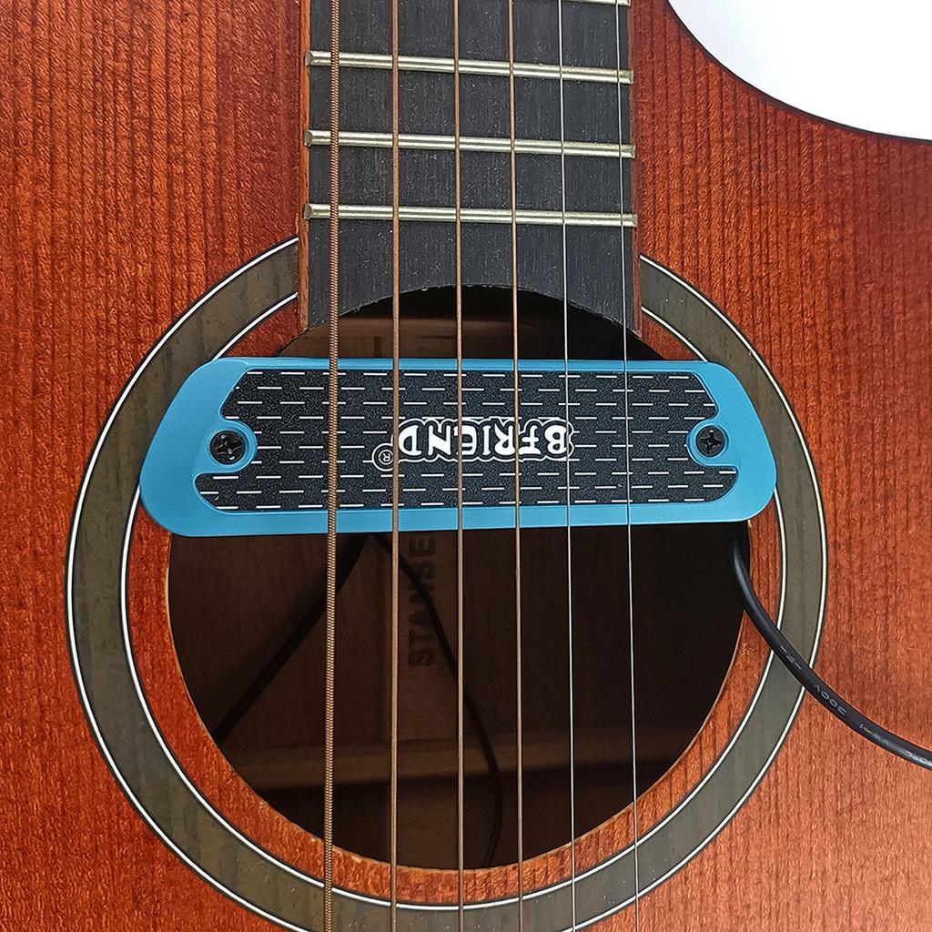 BFRIEND Gitarren Tonabnehmer Holz Gitarre Schallloch Tonabnehmer mit Anschlusskabel MlC VOL/TONE/VOL Reglern