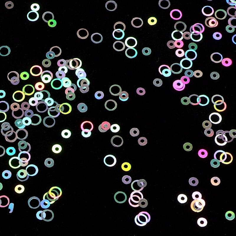 Holographic Circle Nail Glitter Sequins Laser Round Flakes DIY Manicure Design Nail Art Decorations Accessories