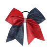 7 Inches Fashion Sparkling Glitter Cheerleading Hair Bow Glitter Grosgrain Ribbon Bows Hair Band Hair Tie For Girls And Women