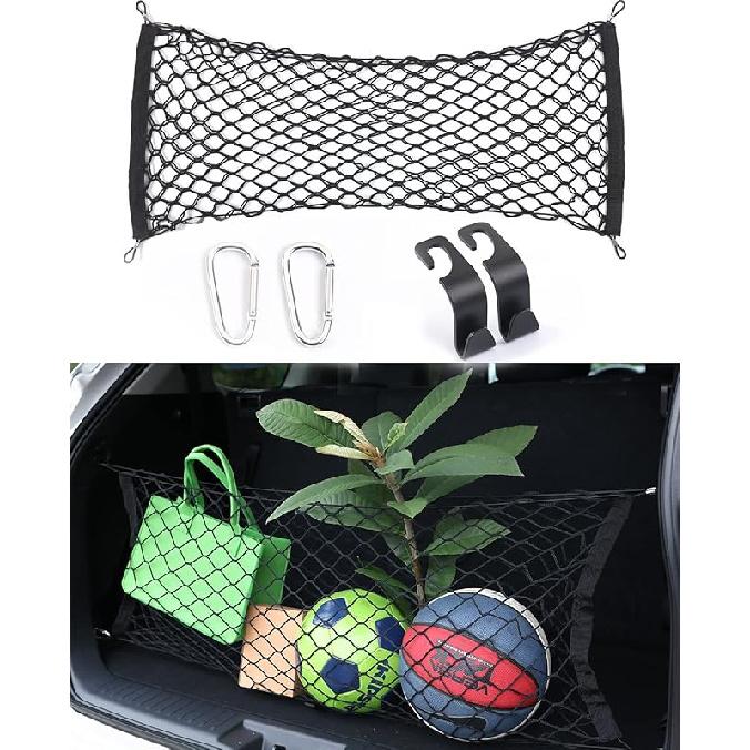 for Toyota Highlander Cargo Net- Envelope Style Heavy Duty Stretchable Trunk Storage Organizer for 2014-2025 Highlander, Trunk Mesh Premium Vertical net