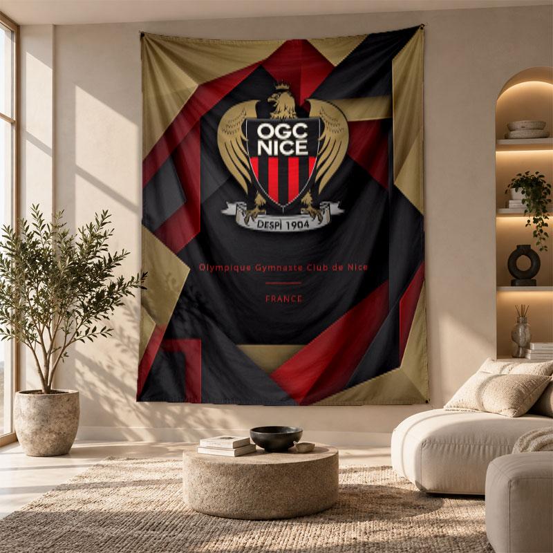 Decorative Tapestry,OGC Nice FC Printed Wall Art, Lightweight Wall Hanging For Bedroom Background