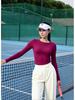 Women's Seamless Long Sleeve Yoga Top – Comfortable, Breathable, Tight-Fitting, Slimming Fitness Wear