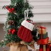 Festive Gift Packaging Accessories Christmas Tableware Holder Knitted Stockings Spoon Knife Fork Decorative Stocking Pendants Bag for Fireplace,