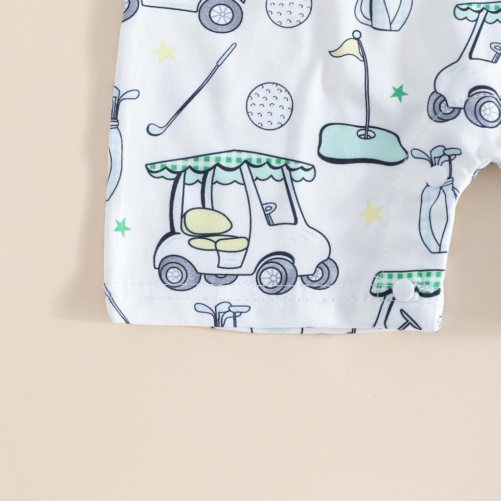 Baby Print Short Sleeve Bodysuit Casual Comfortable for Everyday Wear
