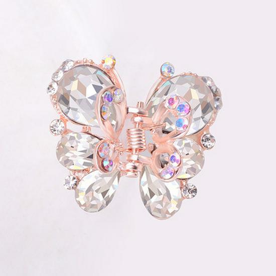 Mittelgroße Haarspange mit Strasssteinen im koreanischen Stil - Damen-Haarschmuck & Schmuck