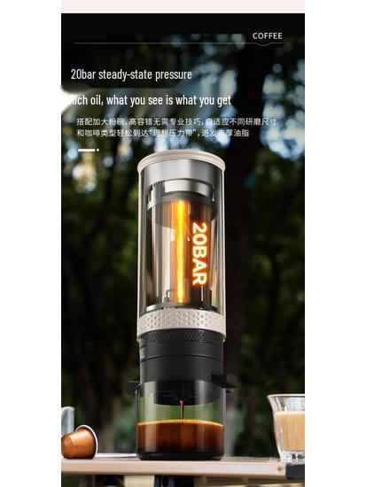 20-Bar High-Pressure Portable Italian Espresso Coffee Machine