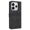 For Xiaomi Redmi Note 14 4G (163.25mm) Case Triangle Imprinted Anti-Scratch Phone Wallet Cover