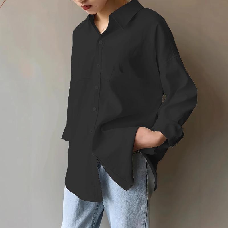 Spring Loose Breathable Long Sleeved Shirt with Fashionable Casual Design Sun Protection Clothing for Women Shirt