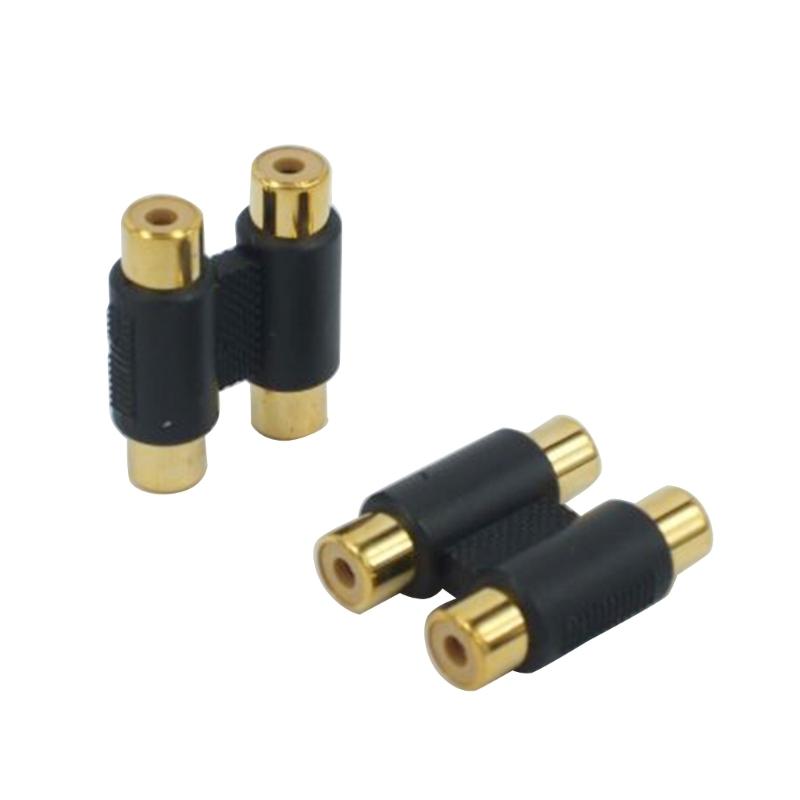 5pcs Reliable RCA Female to Female Coupler Adapter Connectors Video Connector Plug Socket Rubber Molding Adapters
