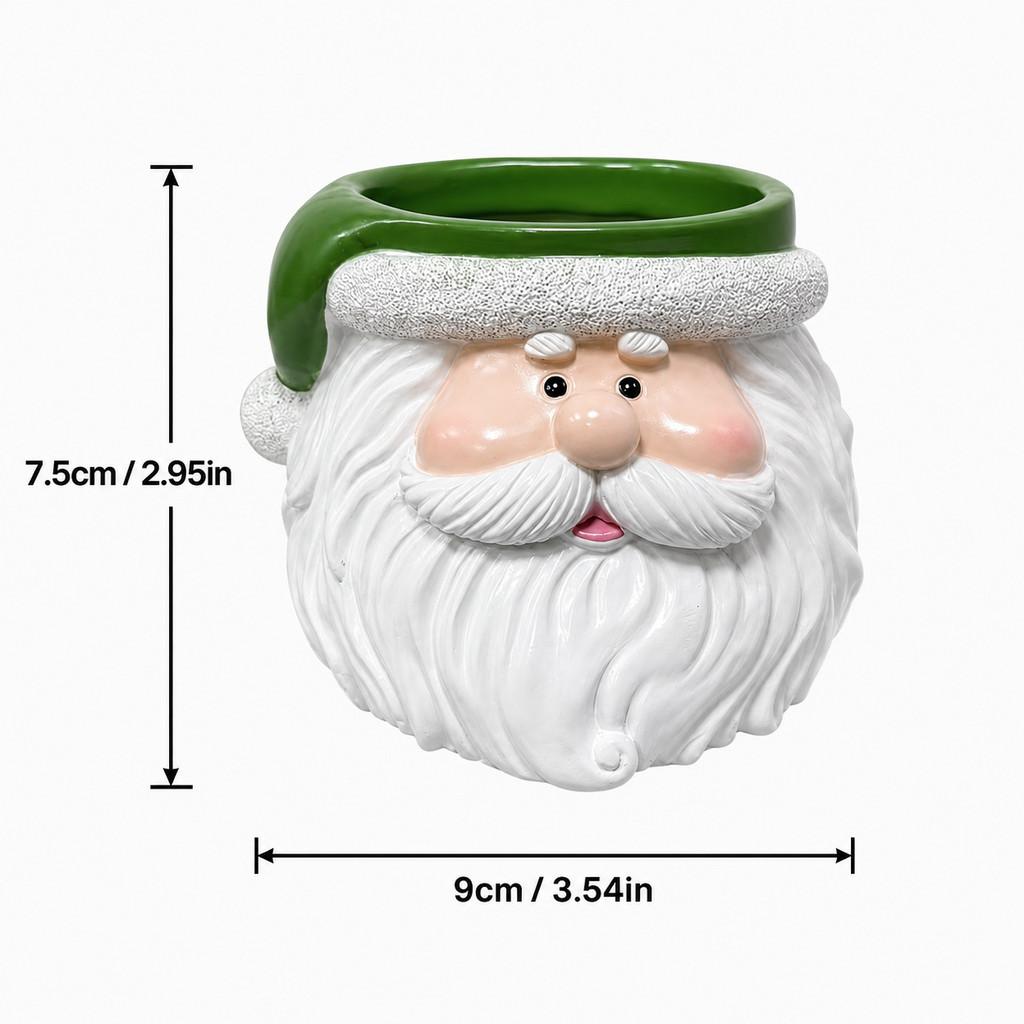 Weihnachtsmann Harz Dekoration Aufbewahrungsornament Für Feiertagstischplatte Und Geschenkauslagen