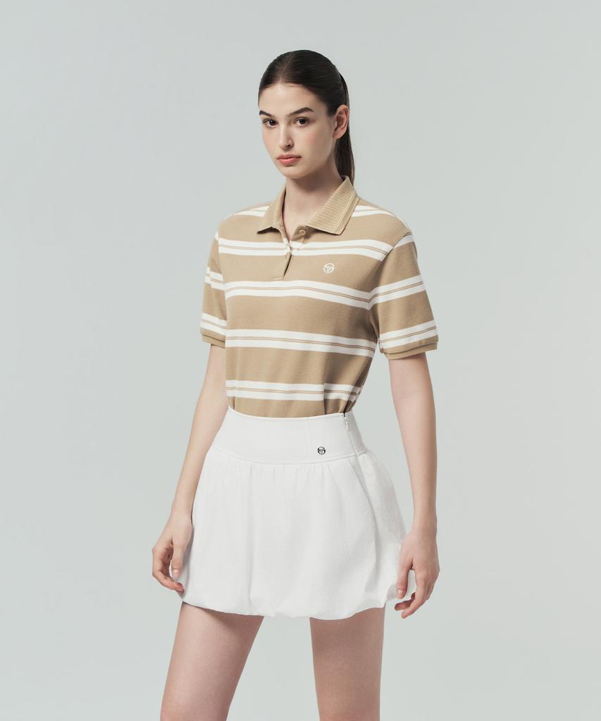 SERGIO TACCHINI W Striped Short Sleeve Polo