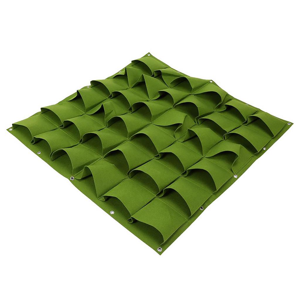 36 Kets   Planting Bags Outdoor Wall Vertical Greening Planter Green