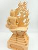 Buddhist Wood Total Height Carving Made from Cypress Warding Off Bringing Good Luck Statue, Carving, Acala, 34.5 Cm, High-quality Wood, Evil, (wooden