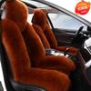 Cuscino Universale per Sedile Auto in Lana e Peluche Invernali - Antiscivolo, Caldo, Coprisedile Lunga Pila per Sedile del Conducente