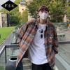 Japanese Fashion Brand Kimura Dark Grain Loose Leisure All-Matching Coat American Retro Spring and Autumn Plaid Long Sleeve Shirt for Men