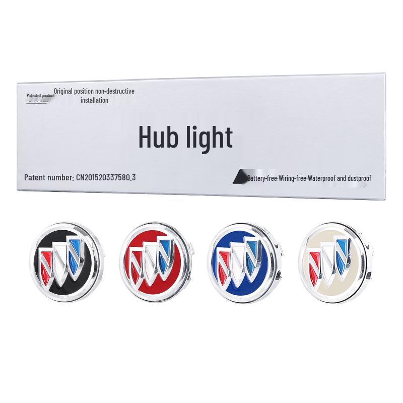 Compatible Magnetic Levitation Hub Lights for Buick: Excelle, Verano, LaCrosse, Enclave, Envision, GL8 - Luminous Tire Lights.