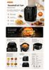Household 4L Large Capacity Touch Screen Air Fryer