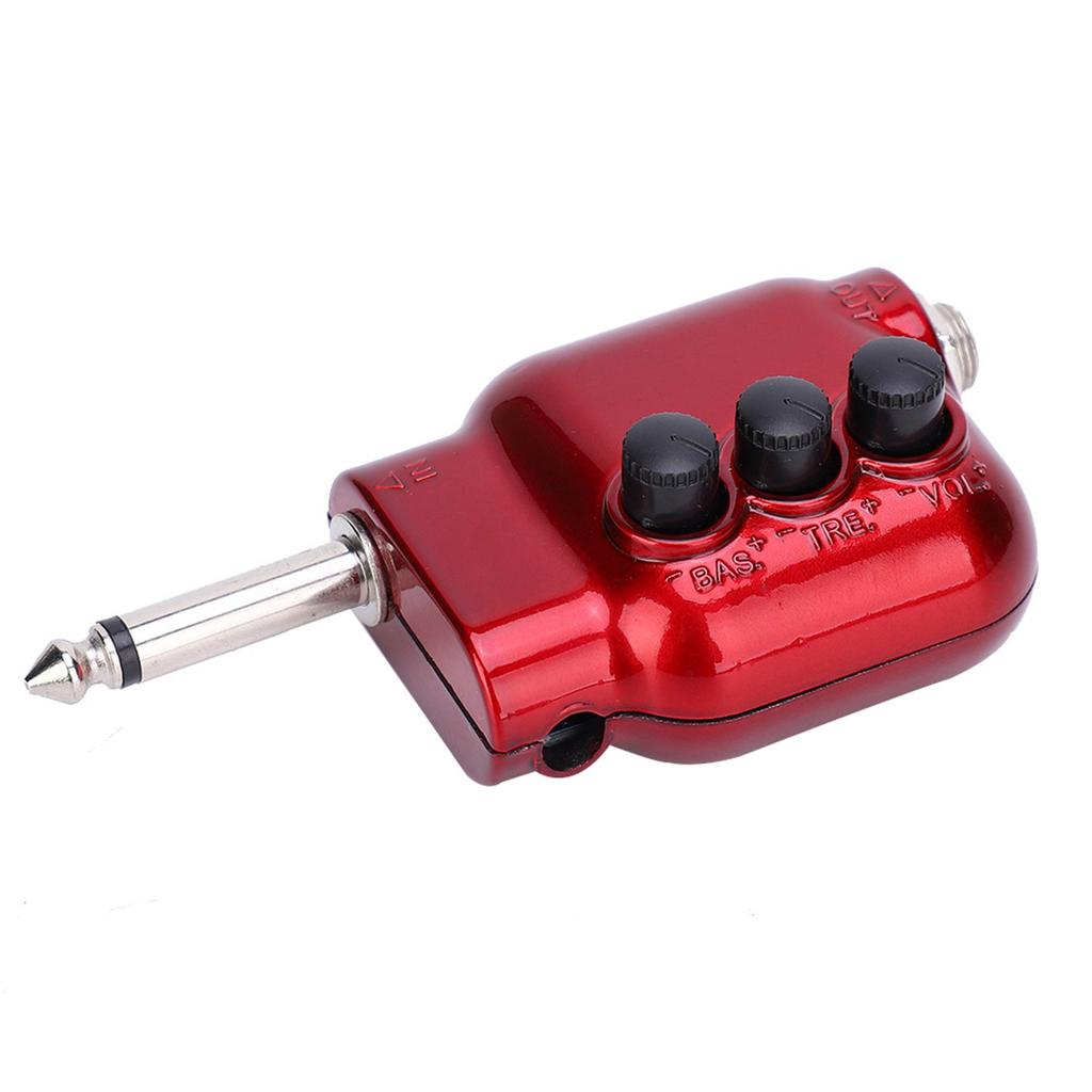 Amplificatore di Potenza per Pickup Controllo Volume Alti Bassi Adattamento di Impedenza per Chitarra Acustica Ukulele