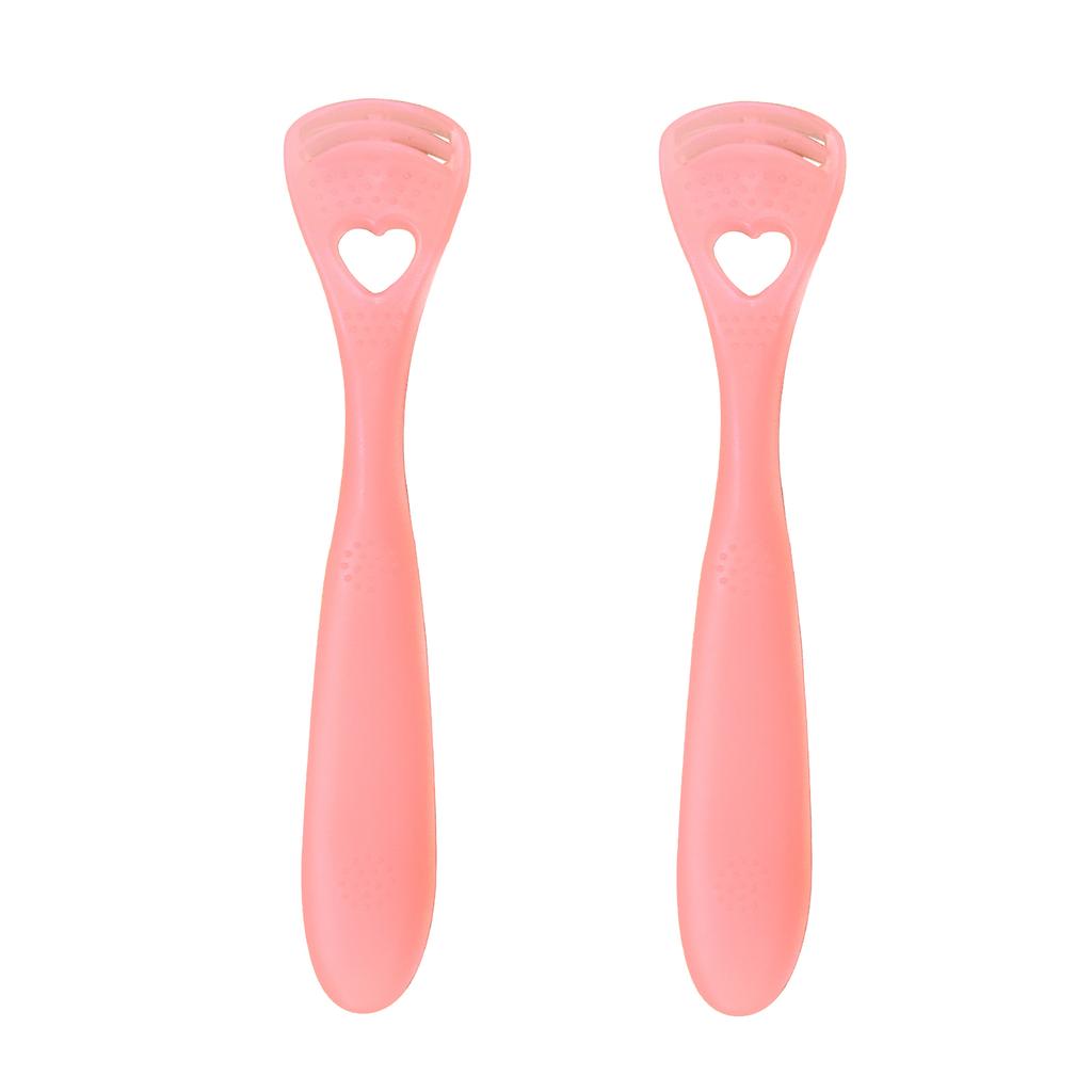 2Pcs Tongue Surface Oral Cleaning Brushes Adult Children Soft Silica Gel Tongue Scraper Color Random Oral Cleaner Brush