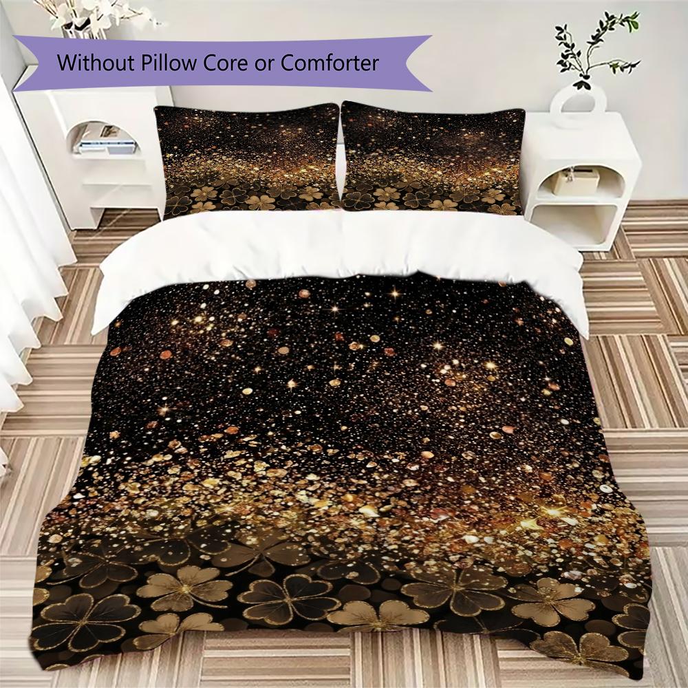 Leaf Pattern Bedding uilt Set uilt Cover Pillowcase Home Decoration Birthday Gift (1 * duvet cover + 2 * pillowcase without core)62