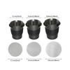 Espresso Dosing Cup Wear-Resistant Coffee Powder Filter Metal Coffee Dosing Cup Coffee Machine Accessories for Coffee