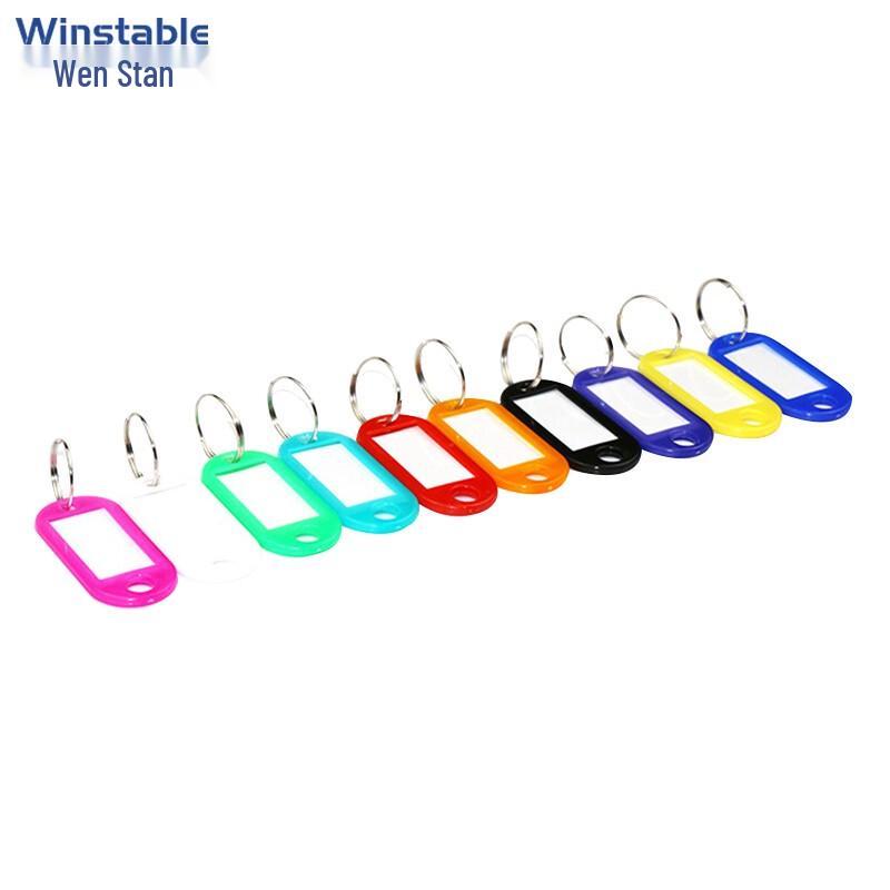 Assorted Color Writable Plastic Key Tags