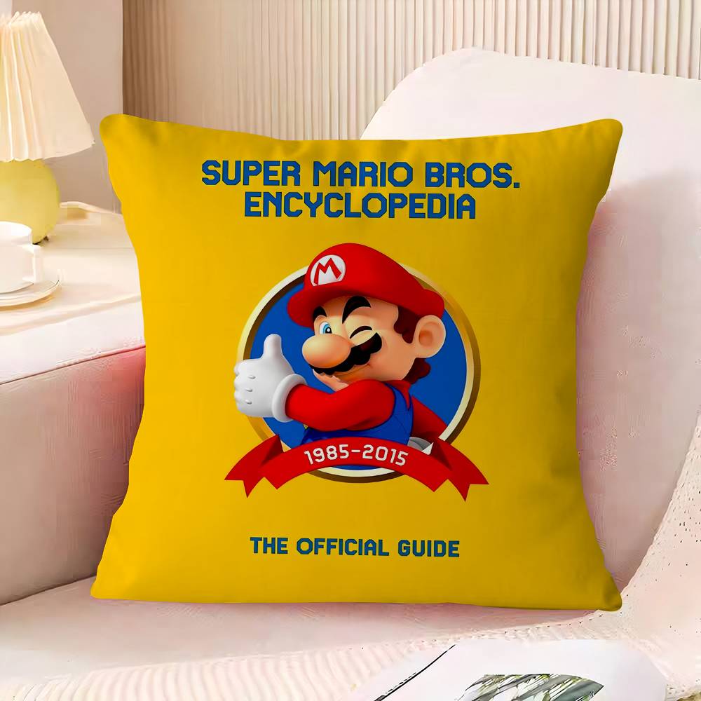 

Game Super M-mario Personalized Pillow Dust Cover Bedroom Kids Party Decoration Pillowcase Birthday Children Gift 16x16Inch