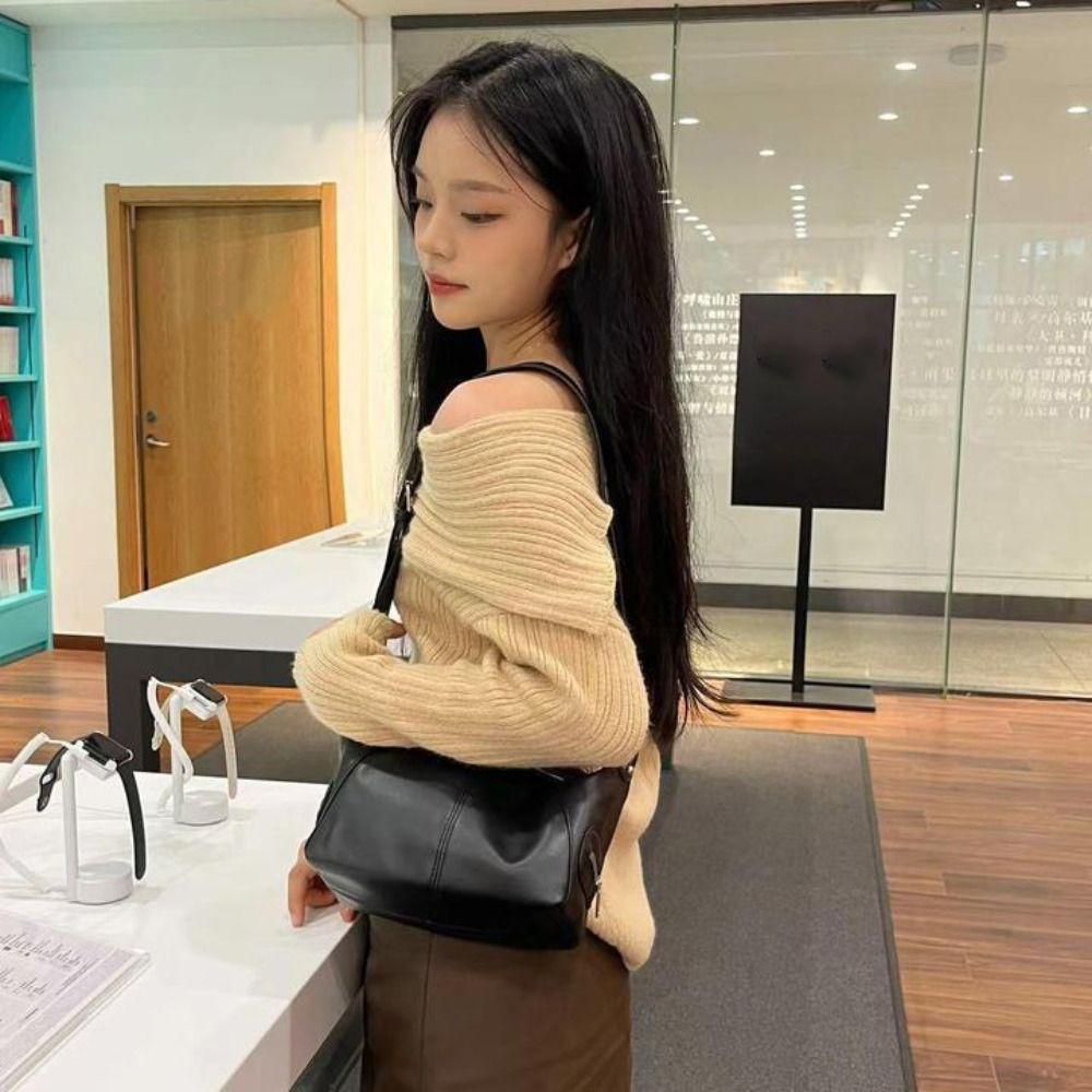 Harajuku Y2K Underarm Bag Gothic Punk Crossbody Bag Punk PU Shoulder Bag  Women