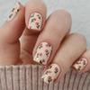 Quadratische Nagelspitzen Blume Falsche Nägel Aufkleben Auf Nagel Aufkleben Nagel Press-On-Nagel Künstliche Falschnägel für Damen und Mädchen