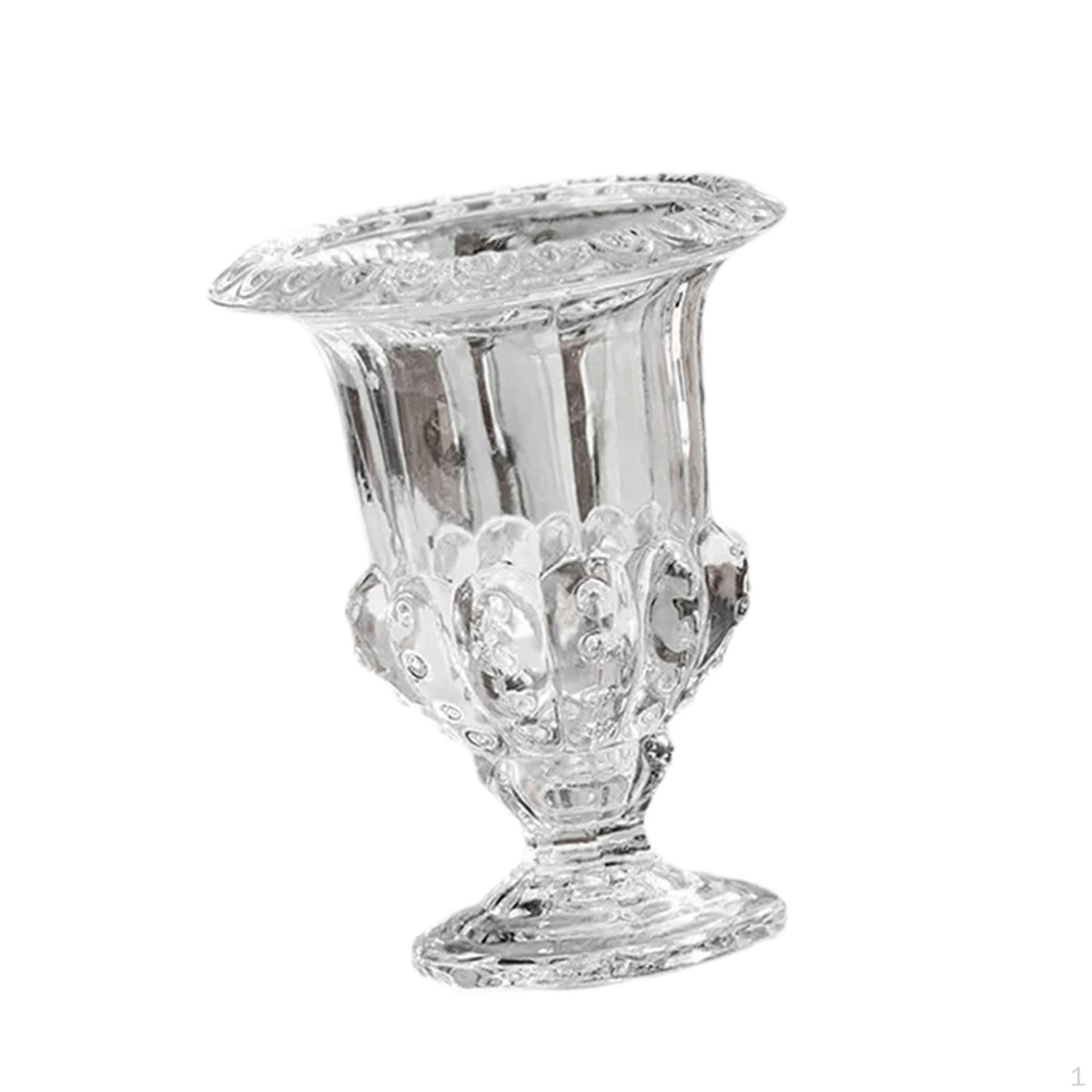 

Clear Desktop Vase for Flower Display And Arrangement on Living Room Table S