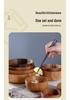 Acacia Wood Salad and Rice Bowl - Large Round Wooden Basin Tableware