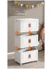 Foldable Children's Wardrobe: Plastic Organizer for Baby Clothes, Toys, Snacks