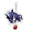 Game Keychains Acrylic Figure School Bag Keychian Holder Key Ring For Children Girl Men Accessories
