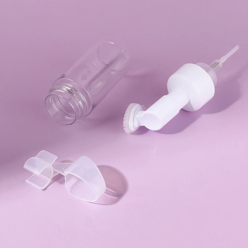 With Silicone Clean Brush Facial Cleanser Bottle Empty Soap Foaming Bottle  Outdoor