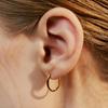 [Worn by Seolhyun, Taeyeon, Jung Eun-chae, Belle, Lia, Hyeri, Kang Han-na, Seunghee, and Lee Chae-young] [Sv925] Oval One-Touch Earring White