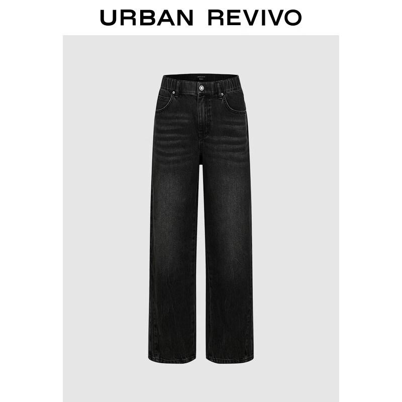 UR Women s Washed Curved Cotton Denim Jeans