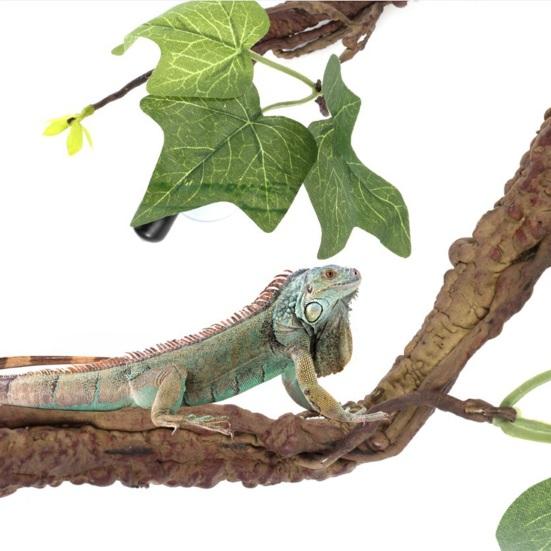 2Pcs 17 Inch Reptile Branches with Suction Cups Lizard Climbing Vines